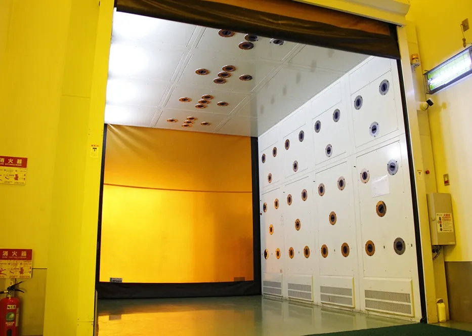 Air-shower system for materials